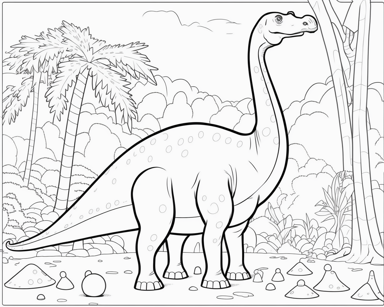 omalovánky Brachiosaurus